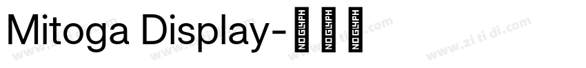 Mitoga Display字体转换